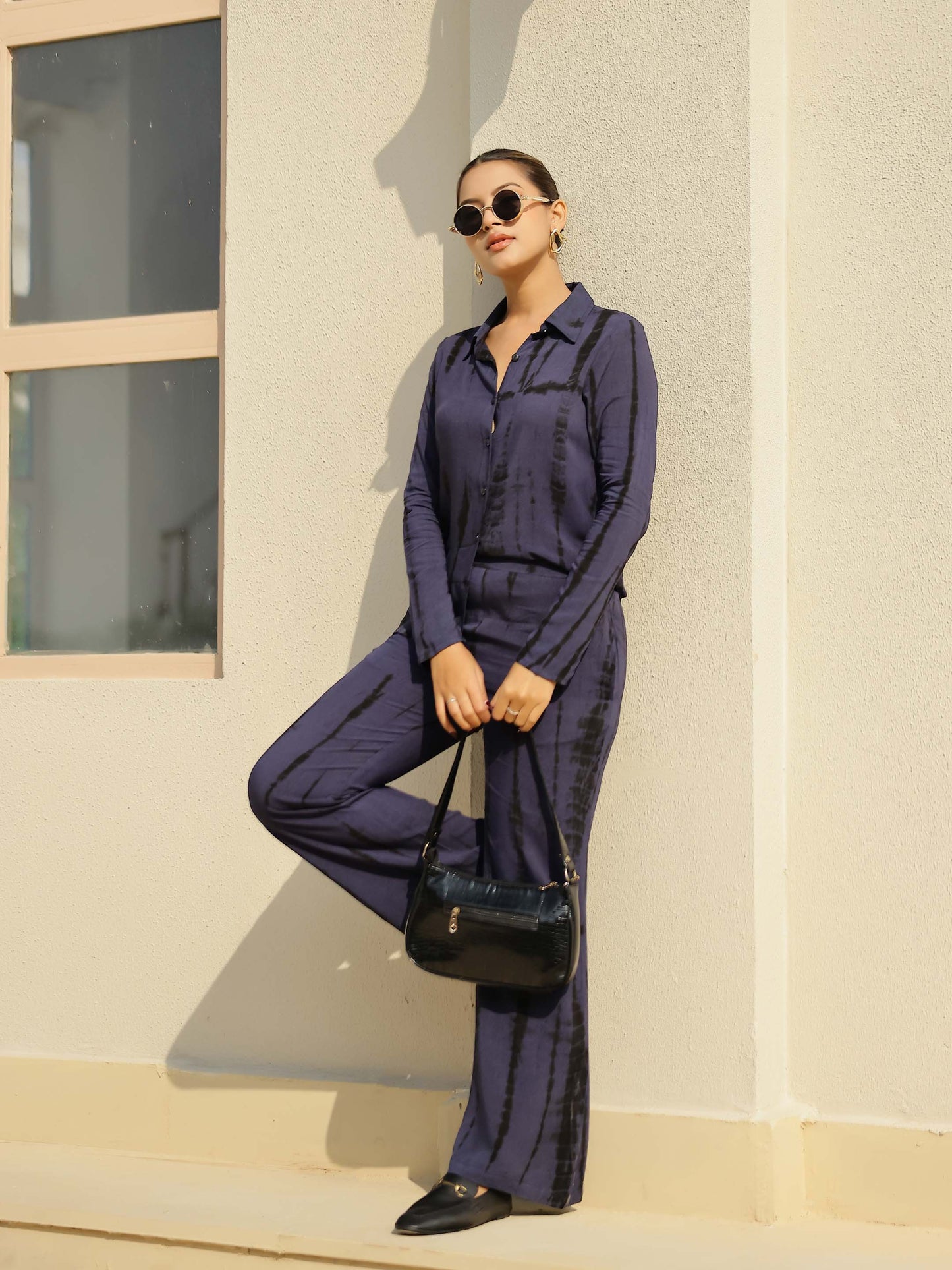 Navy Shibori Tie Dye Co-ord Set