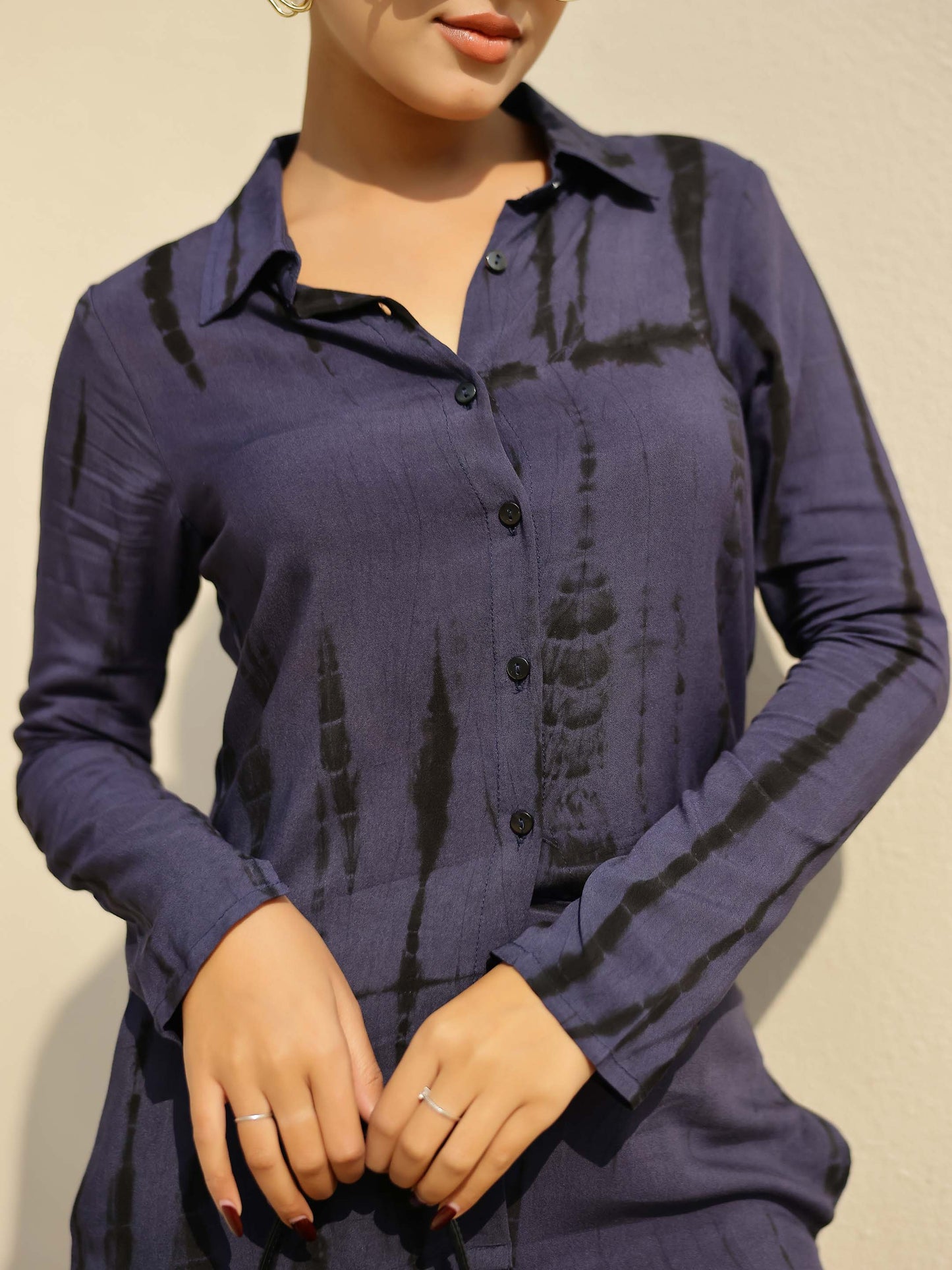 Navy Shibori Tie Dye Co-ord Set