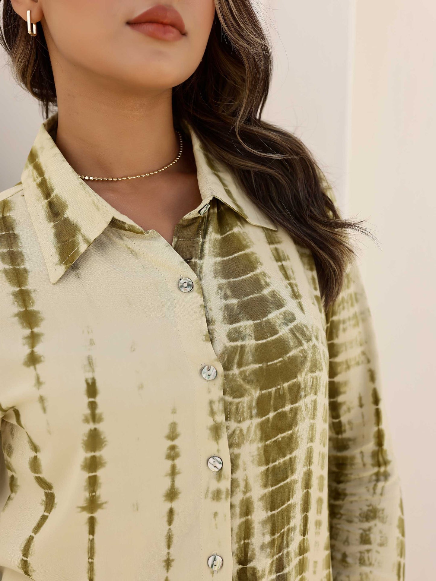 Green Shibori Tie Dye Co-ord Set