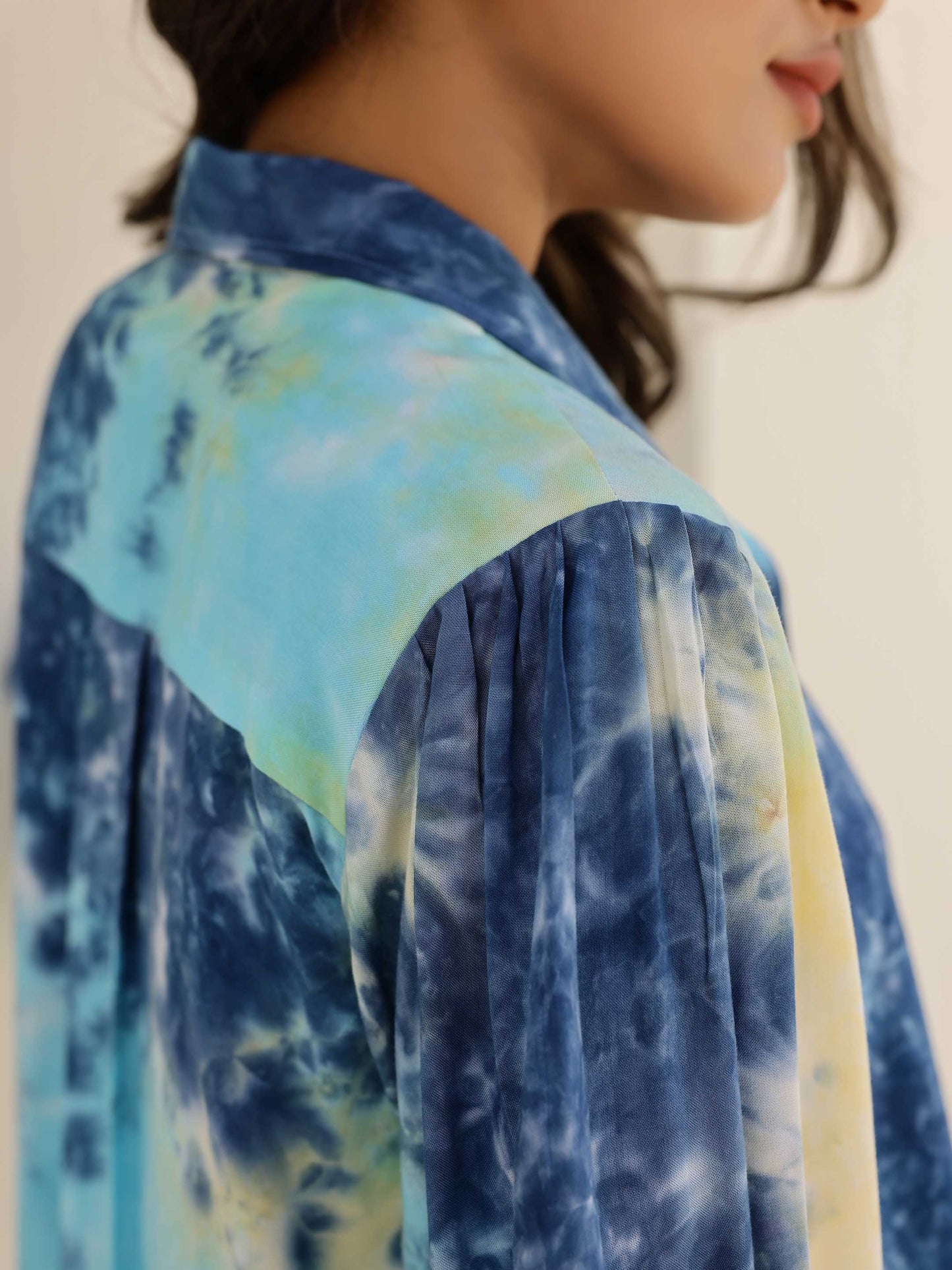 Blue Tie Dye 3 Piece Co-ord Set
