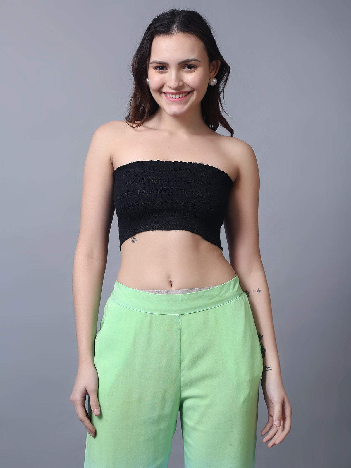 Blue Green Tie dye 3 Piece Co-ord Set