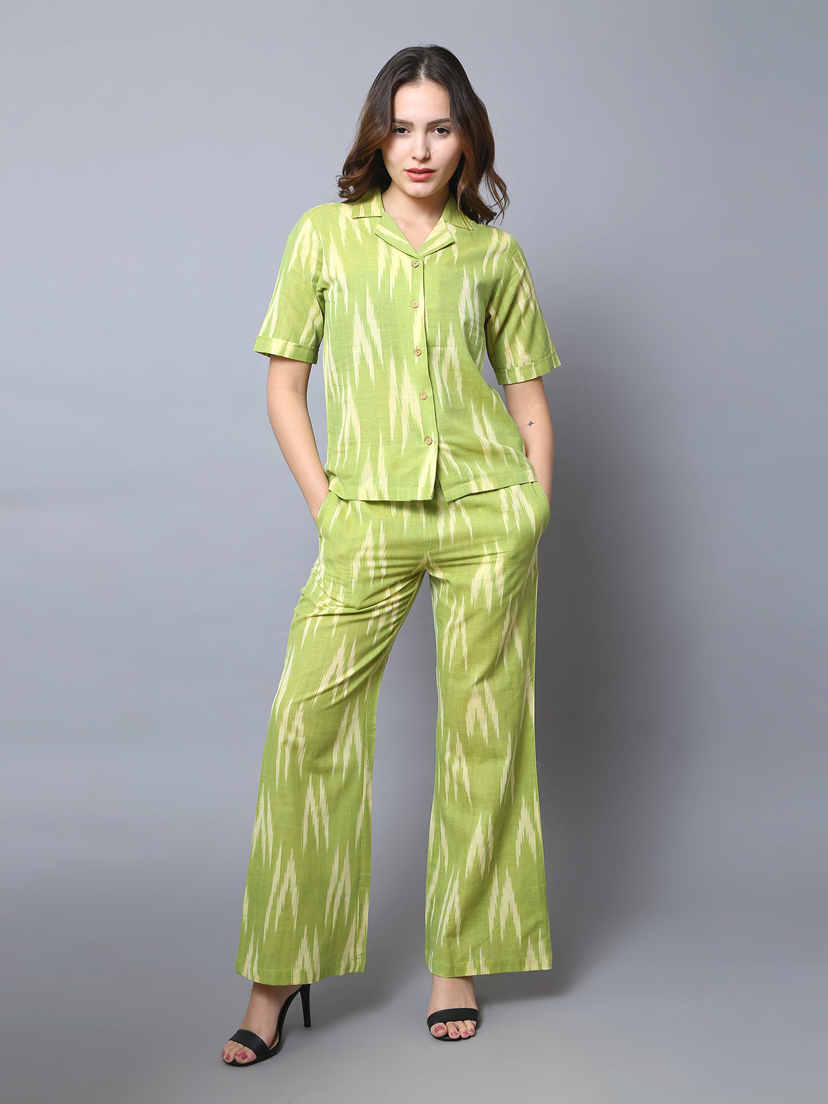 Green Ikat 2 Piece Co-ord Set