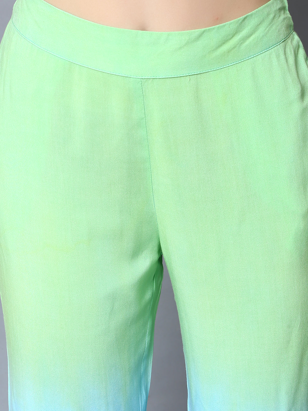 Blue Green Tie dye 3 Piece Co-ord Set