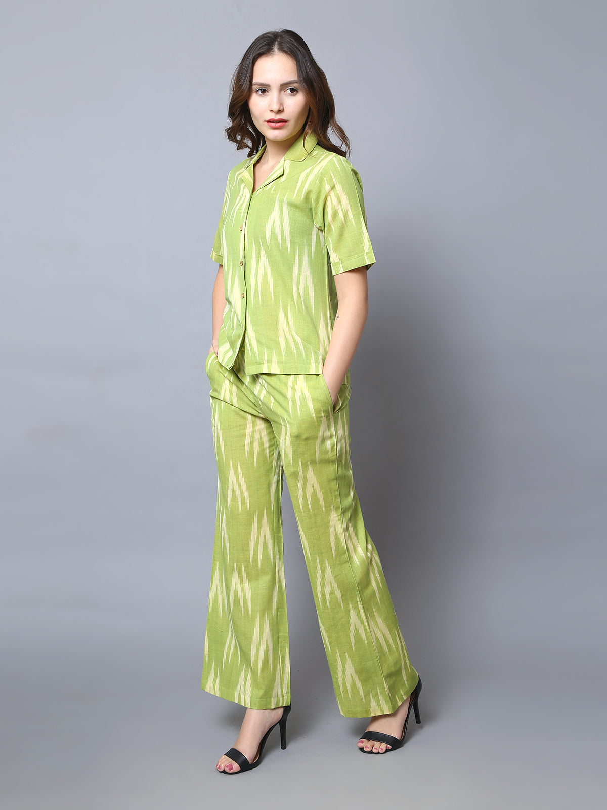 Green Ikat 2 Piece Co-ord Set