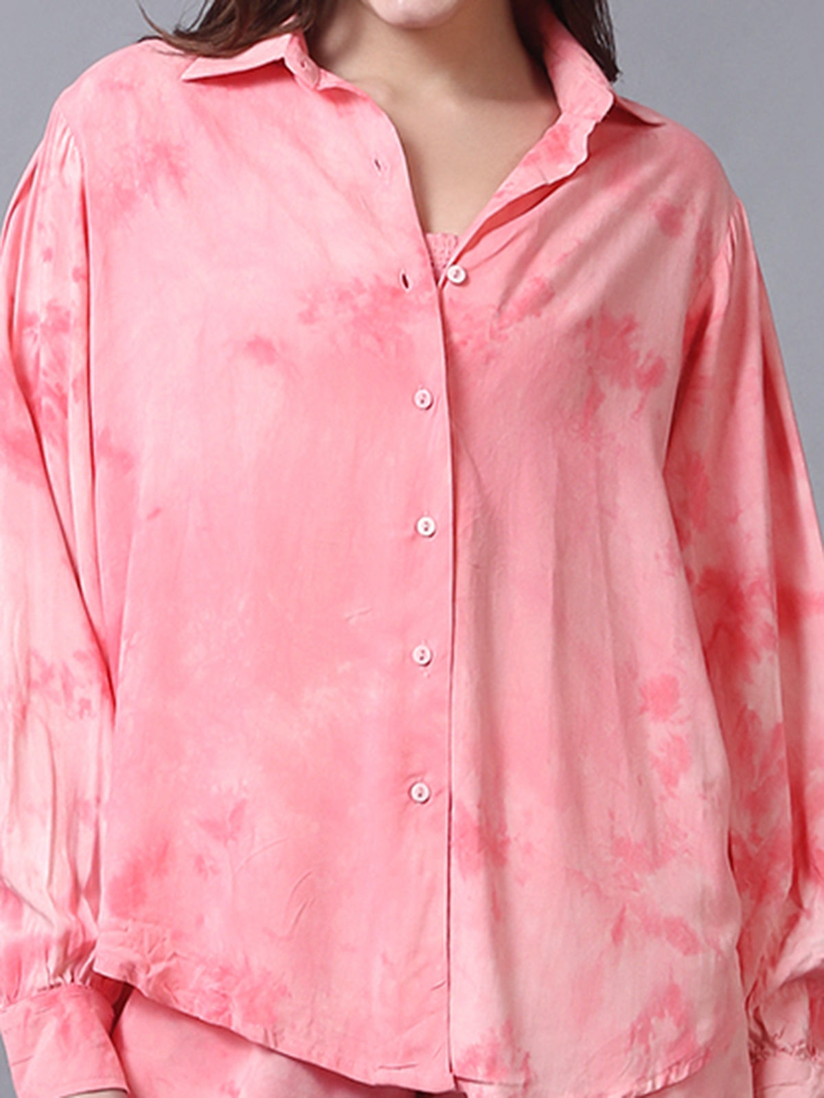 Pink Tie dye 3 Piece Co-ord Set