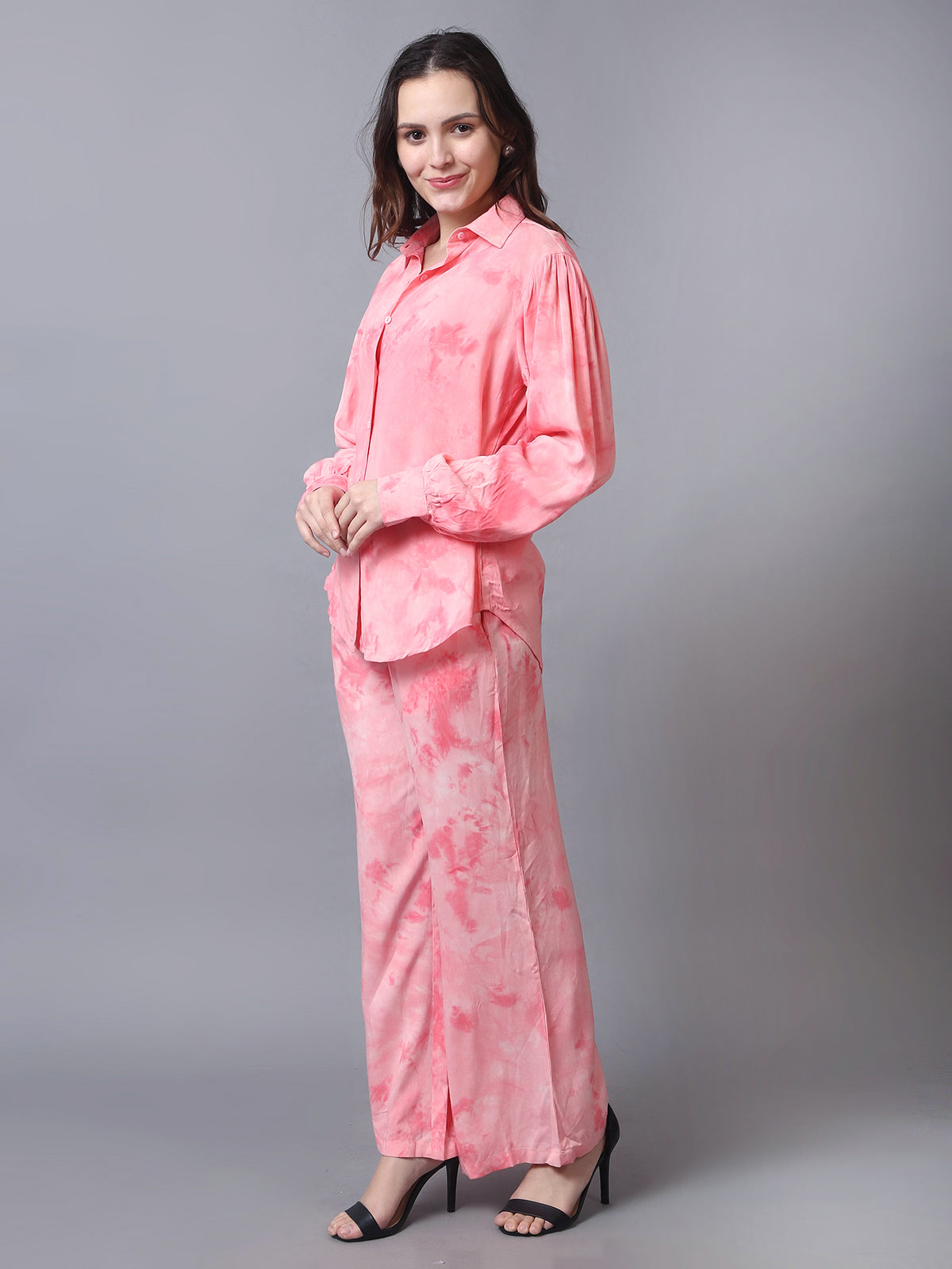 Pink Tie dye 3 Piece Co-ord Set